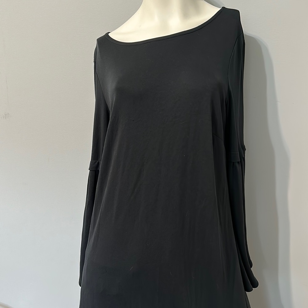Tribal black dress with cute, sleeves, size M. Bundle and save or make an offer!